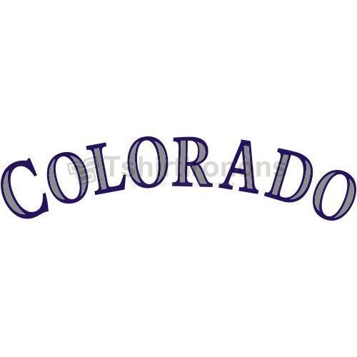 Colorado Rockies T-shirts Iron On Transfers N1561